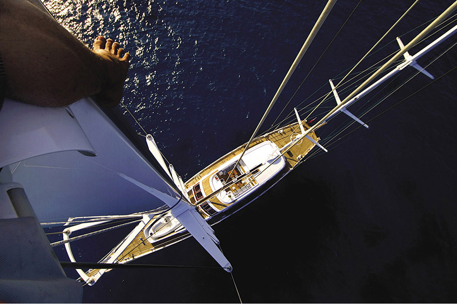 Sailing · From above